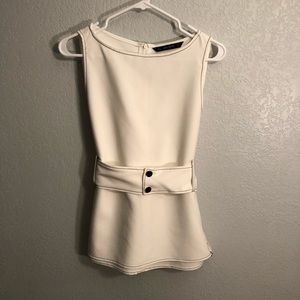 Zara Women’s Small white sleeveless blouse